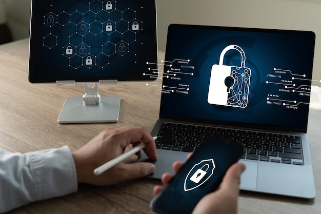 CIBERSEGURIDAD Tecnología empresarial Antivirus Alerta Protección Seguridad y Ciberseguridad Firewall Ciberseguridad y tecnologías de la información