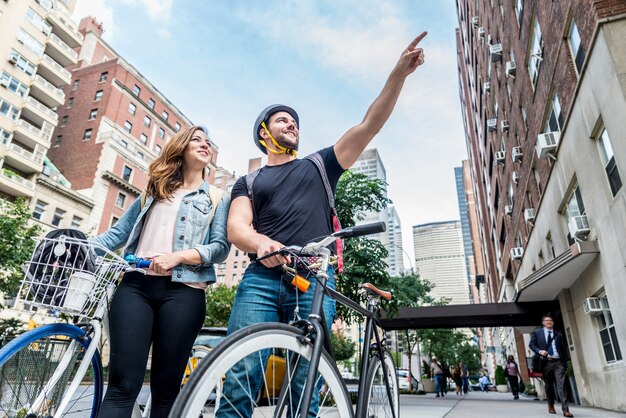 Ciclistas en Nueva York