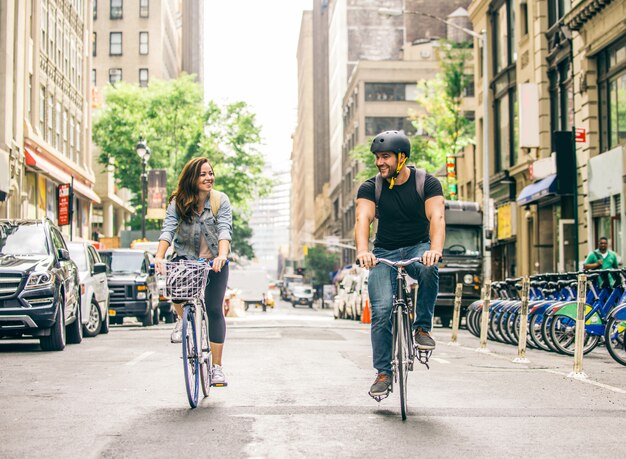 Ciclistas en Nueva York