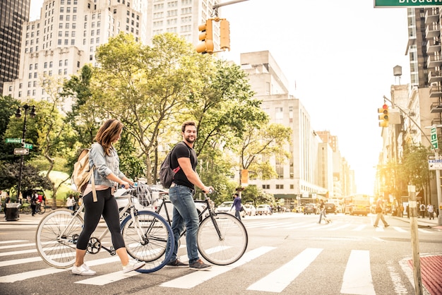 Foto ciclistas en nueva york