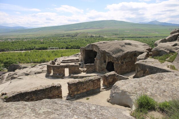 Cidade antiga da caverna uplistsikhe gori geórgia