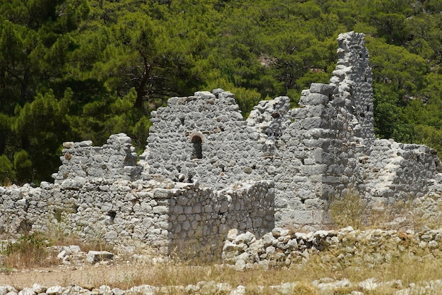 Cidade antiga do olimpo em kumluca antalya turkiye