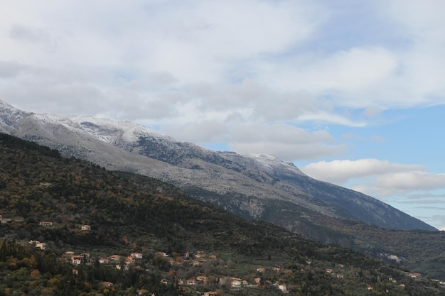 Foto cidade bizantina de mystra grécia