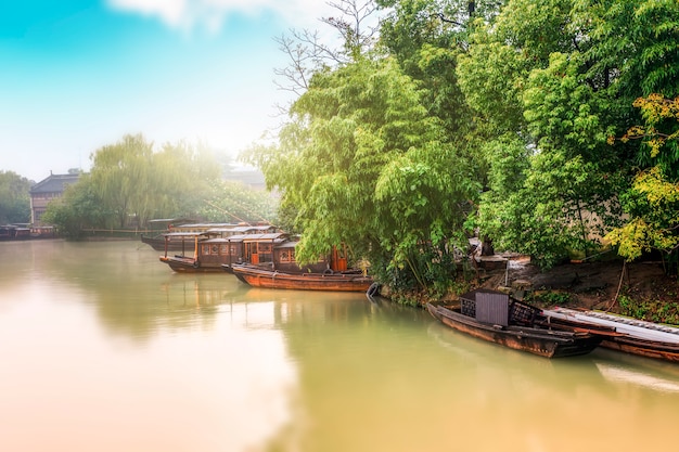 Cidade da água de wu zhen na china