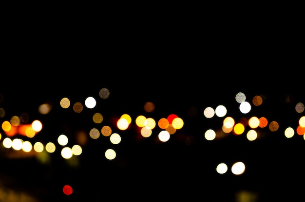 Cidade da noite de bokeh