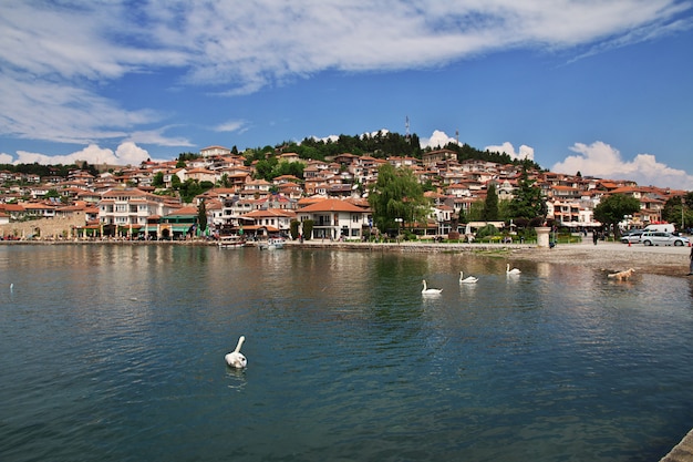 Cidade das orquídeas na macedônia no lago