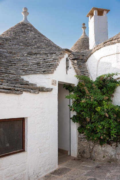 Cidade de Alberobello na Itália famosa por suas casas trullo históricas
