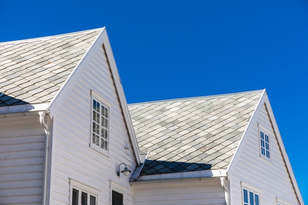 Cidade de Alesund. Casas de brinquedo. Scenic Alesund na Noruega