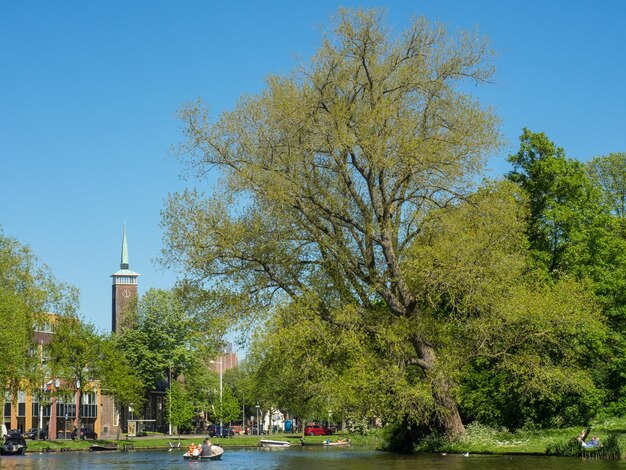 Foto cidade de alkmaar, na holanda