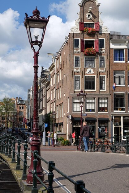 Foto cidade de amsterdã, na holanda.