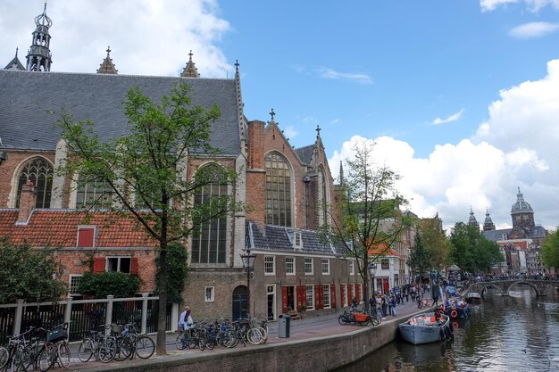 Cidade de Amsterdã, na Holanda.