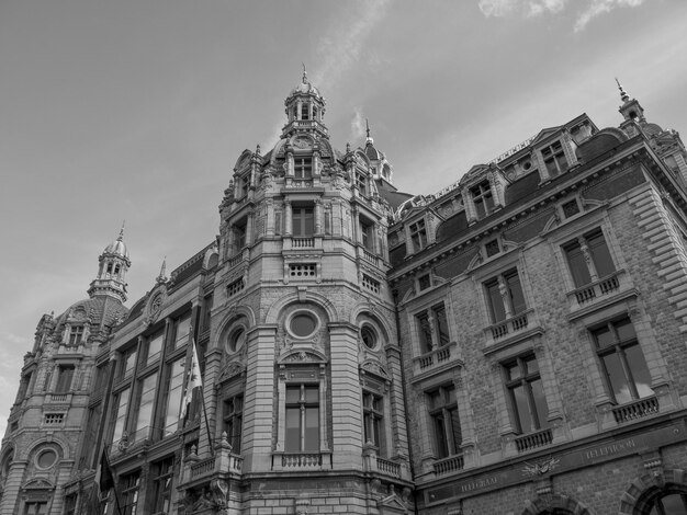 Foto cidade de antuérpia, na bélgica