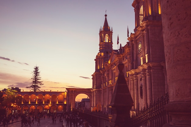 Cidade de arequipa no peru, américa do sul