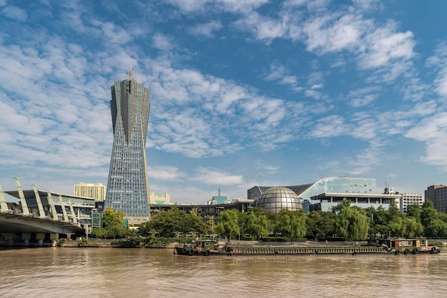 Cidade de arquitetura da praça wulin de hangzhou