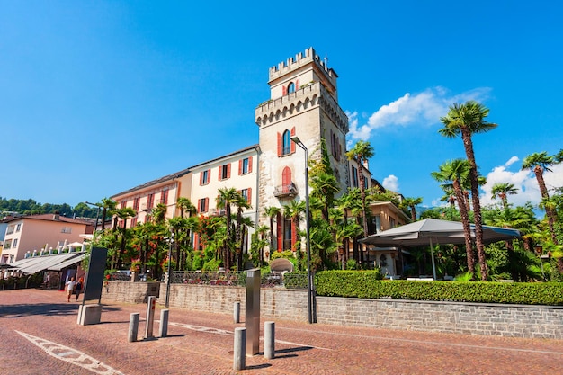 Cidade de Ascona perto de Locarno Suíça