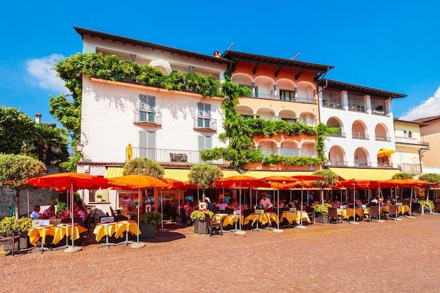 Cidade de Ascona perto de Locarno Suíça