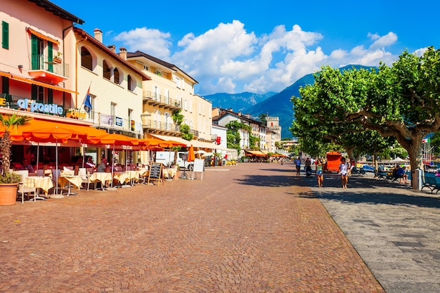 Cidade de Ascona perto de Locarno Suíça