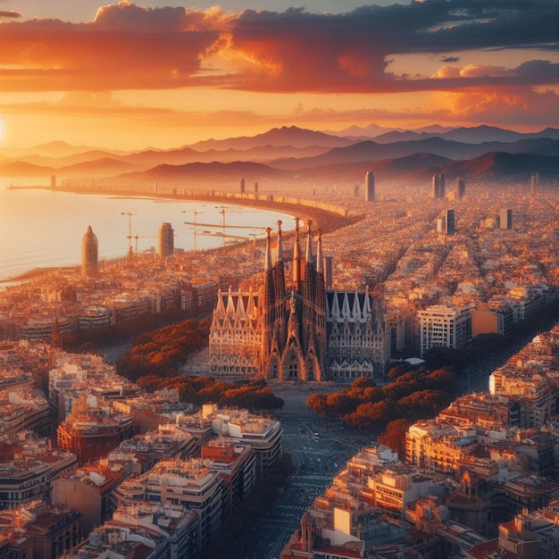 Foto cidade de barcelona