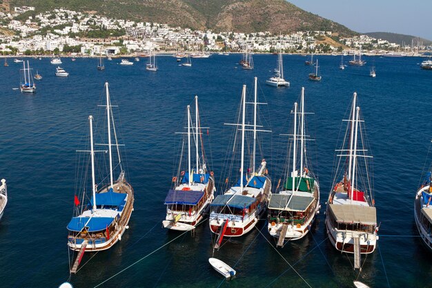 Cidade de Bodrum de Mugla Turquia