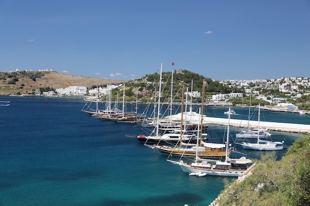 Cidade de Bodrum na cidade de Mugla Turquia