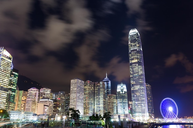 Cidade de Hong Kong à noite