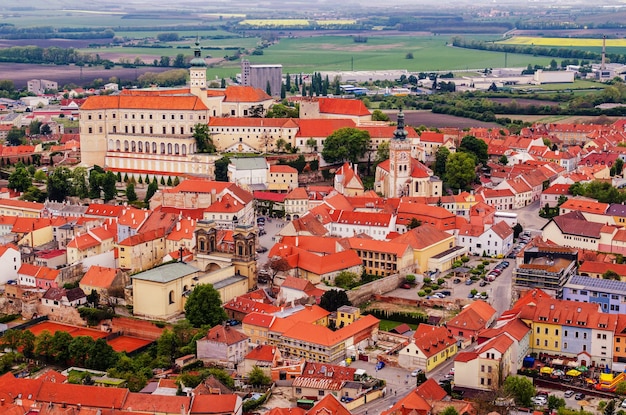 Cidade de mikulov na morávia do sul, república checa