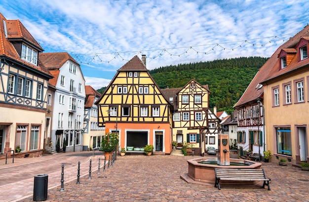 Cidade de Neckargemuend no estado de badenwurttemberg da alemanha