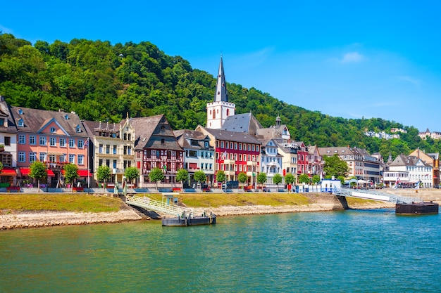 Cidade de Sankt Goar na Alemanha