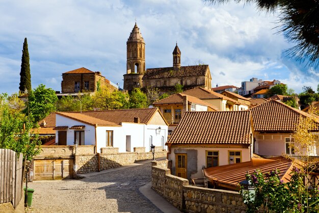 Foto cidade de sighnaghi ou signagi na geórgia