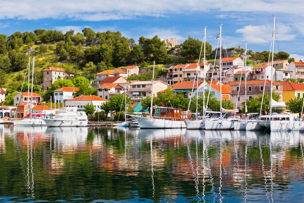 Cidade de Skradin na Croácia