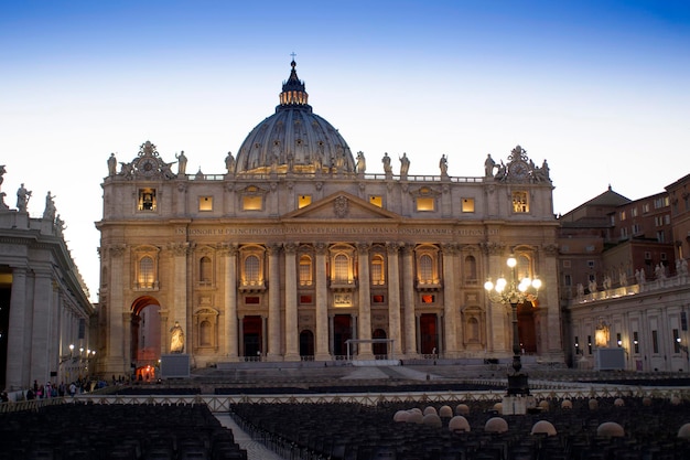 Cidade do Vaticano à noite