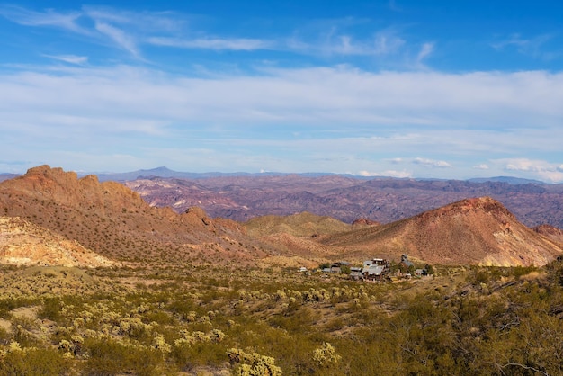 Cidade fantasma de Nelson localizada no El Dorado Canyon perto de Las Vegas Nevada