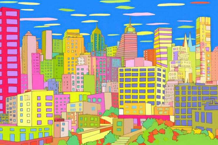 Foto cidade fundo de arte metrópole
