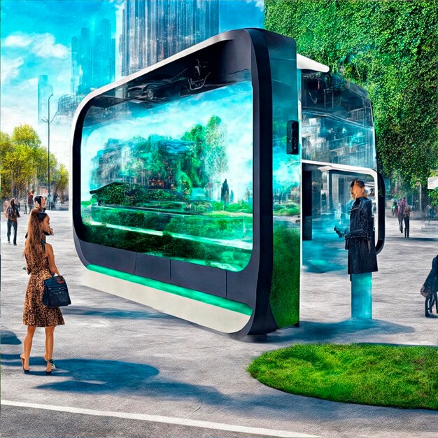 Foto cidade futurista