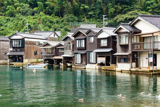 Cidade litorânea em Ine-cho da cidade de Kyoto