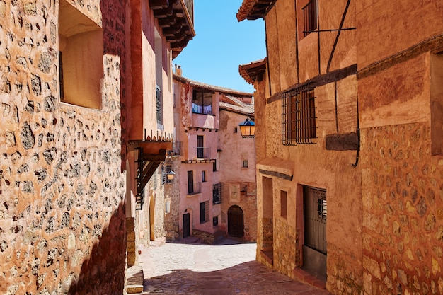 Cidade medieval de Albarracin na Espanha de Teruel