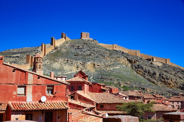 Cidade medieval de albarracin na espanha de teruel