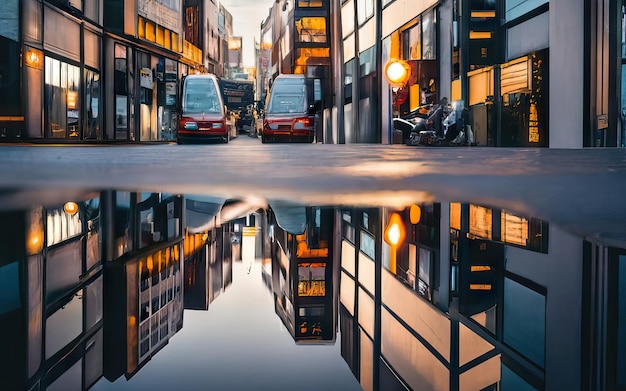 Cidade metrópole com edifícios altos durante o dia