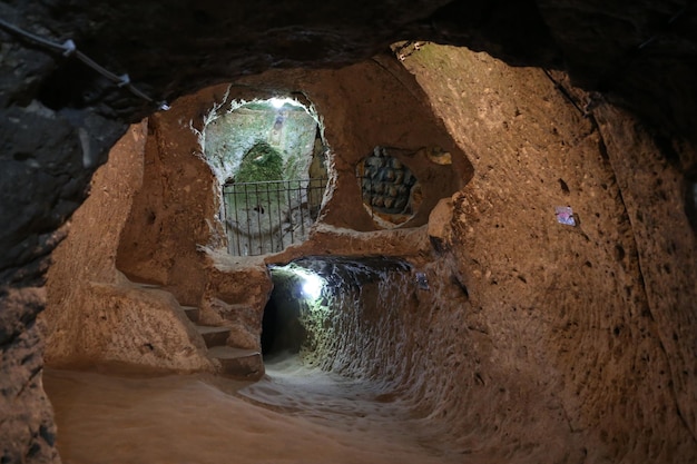 Cidade subterrânea de derinkuyu na capadócia