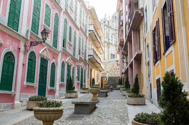 Cidade velha da cidade de Macau