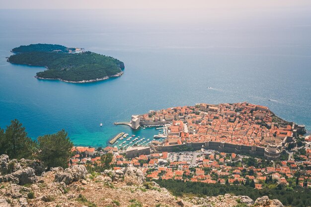 Cidade Velha de Dubrovnik vista de cima