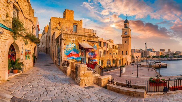 Foto cidade velha de jaffa tel aviv israel