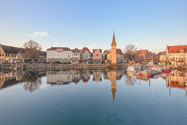 Cidade velha de Lindau no Lago Constance Alemanha