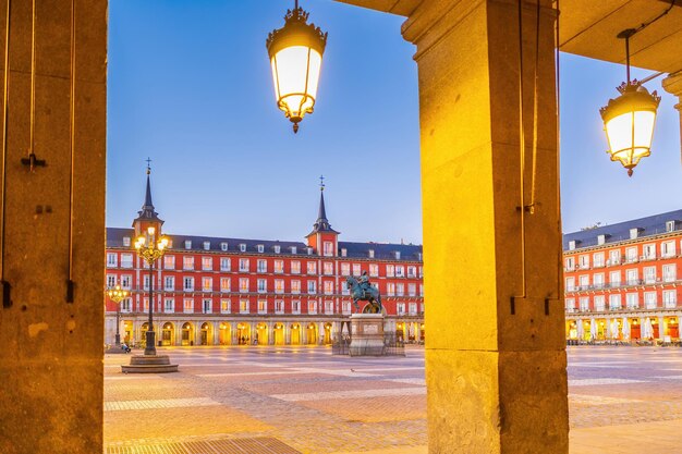 Cidade Velha de Madrid Espains Plaza Mayor