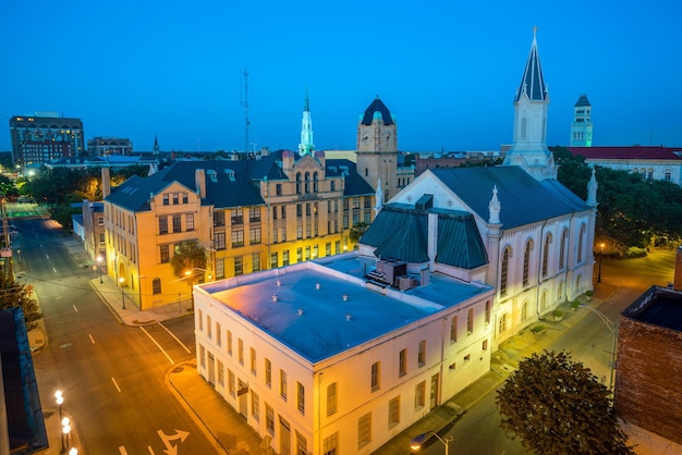 Cidade velha Savannah Geórgia EUA