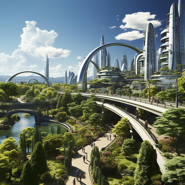 Cidade verde do futuro Cidade do futuro