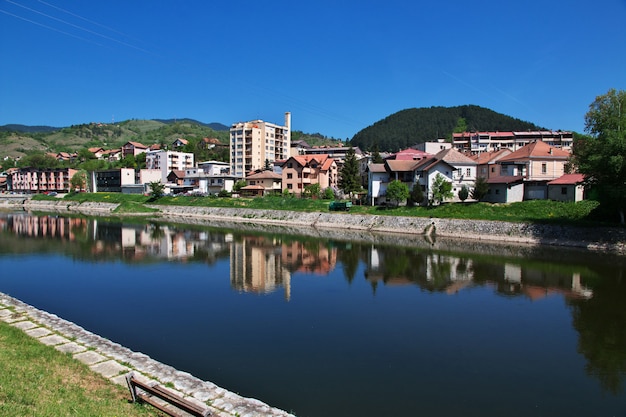 Cidade Visegrad na Bósnia e Herzegovina