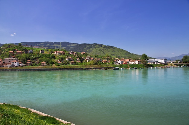 Cidade Visegrad na Bósnia e Herzegovina