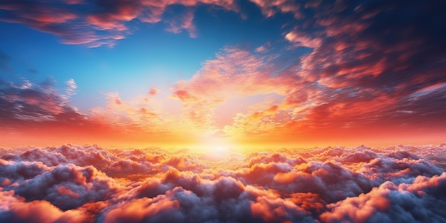 cielo al atardecer con fondo de nubes cielo al amanecer con fondo de nubes