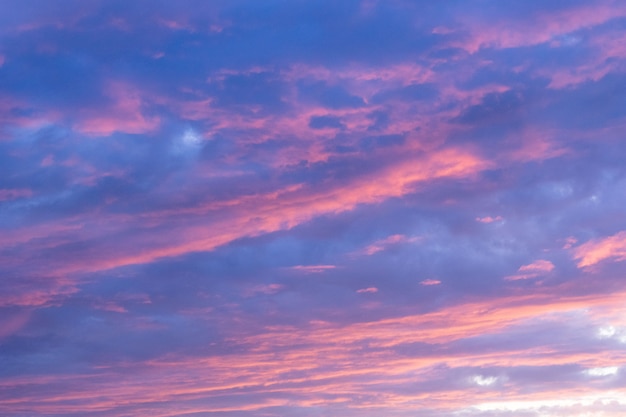 Cielo al atardecer